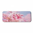 thumbnail image 1 of Floral Computer Mouse Pad, Sakura Blossom Branches Flower Essence Fragrance Nature Inspired Picture, Rectangle Non-Slip Rubber Mousepad Large, 31" x 12", Pale Pink Purplegrey, by Ambesonne, 1 of 2