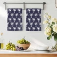 thumbnail image 3 of Date Tree Kitchen Towels Set of 4, Navy Blue Farmhouse Summer Tropical Plants Absorbent Dish Towels for Kitchen, Microfiber Hand Towel, Quick Drying Tea Towel for Cleaning Decorative Dishcloths, 3 of 7