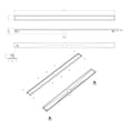 thumbnail image 2 of ALFI brand ABLD59A 59" Stainless Steel Linear Shower Drain with No Cover, 2 of 8
