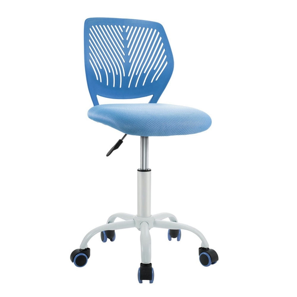 GVN Study Chairs, Desk Chair,Adjustable Office Task Desk Armless Chair-Blue GVN Study Chairs, Desk Chair,Adjustable Office Task Desk Armless Chair-Blue