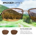 thumbnail image 5 of Xagger Polarized Rimless Driving Sunglasses for Men Metal Frame Anti-Glare UV400 Protection Sun Glasses, 5 of 6