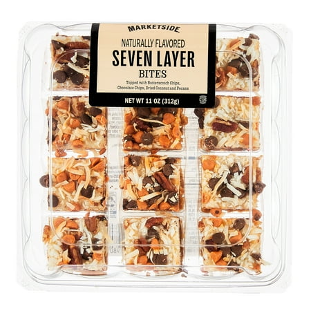 Marketside Seven Layer Bites, 11 oz, 12 Count, Shelf-Stable, Baked