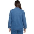 thumbnail image 2 of Alfred Dunner Womens Super Stretch Floral Denim Jacket, 2 of 4