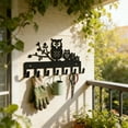 thumbnail image 5 of Owl Shaped Metal Wall Mount Hook Rack, Multi-Purpose Decorative Hanger for Storage, Organizer for Hats Clothes and Bags, Wall Decor for Living Room Hallway and Office Space, 5 of 6