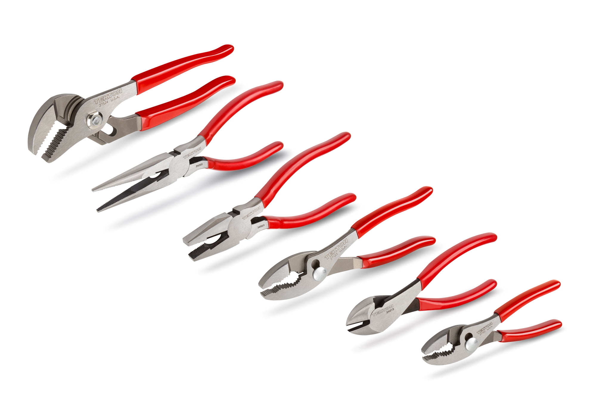 5 pc Pliers Set Nose Plier Tool Needle Diagonal Groove Joint Linesman Pliers