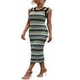thumbnail image 3 of EIMELI Robe Débardeur d'Été pour Femmes Décontractée Sans Manches Rayures Crochet Plage Fête pour Boîte de Nuit Mode Urbaine, 3 of 6