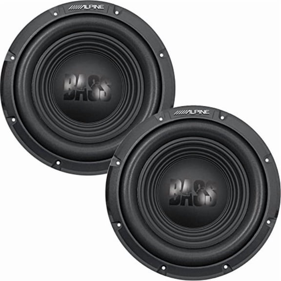 alpine w12s4 12-inch single 4 ohm subwoofer bundle