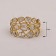 thumbnail image 3 of Mooneye 2.00 CTW Diamond Polki Multi Band Eternity Women Gifts Ring 925 Sterling Silver Gold Plated, 3 of 5