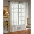 thumbnail image 2 of Saturday Knight Ltd Petite Fleur Collection High Quality And Lace Fresh Flowers Window Panel - 56x84", Ivory, 2 of 2