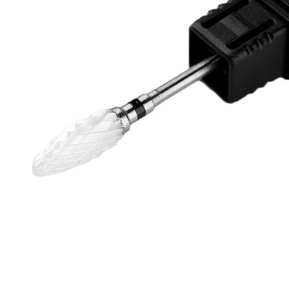 Soidarity Broca para uñas de acero con forma de grano para accesorios de máquina de manicura eléctrica, accesorios para cortadores de molienda, Juegos de manicura No.10 Soidarity MJ12899-10