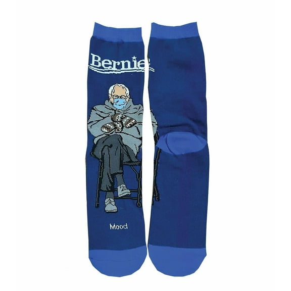 OoohYeah Women‘s Funny Crew Socks Novelty Cotton Socks, Bernie Sanders, Feeling the Chilling Burn