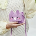 thumbnail image 4 of Xfvqtps Coin Purse Mini Small Wallet Cute Cartoon Style Shoulder Crossbody Bag Purple, 4 of 8