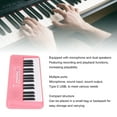 thumbnail image 4 of Electronic Keyboard, 32 Key Digital Piano 16 Tones 10 Rhythms Versatile Electronic Keyboard Adjustable Volume Portable Digital Piano with Microphone Suitable for Beginners to, 4 of 7