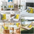 thumbnail image 6 of Yellow Gray Ombre Outdoor Pillow Covers Pack of 2 Modern Abstract Art Waterproof Throw Pillow Covers Decorative Cushion Cases for Patio Garden Tent Balcony Couch 24x24 inch, 6 of 8