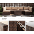 thumbnail image 5 of LHBcraft 7 Piece Patio Furniture Set, All Weather PE Rattan Outdoor Sectional Brown Wicker, 5 of 5