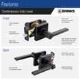 thumbnail image 4 of Brinks Contemporary Keyed Entry Lever Doorknob, Tuscan Bronze, 4 of 7