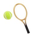 thumbnail image 2 of SHISUYAN 1 Set Mini House Tennis Racket and Tennis Model Mini Ornament Photo Prop, 2 of 8