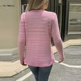 thumbnail image 7 of ShiShine Womens Long Sleeve Shirts V-Neck Striped Slim Fit Tops Casual Stretch Basic Tee Going Out Top Fall Fashion 2025, 7 of 7