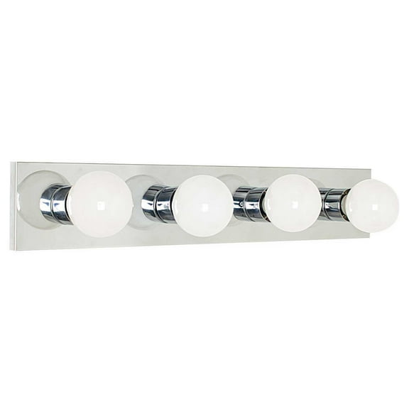 Sunset Lighting F2253 4 Light 240 Watt Bathroom Vanity Strip - Chrome