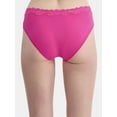 thumbnail image 2 of No Boundaries Body Base Hipster Panties with Lace, Women's, 2 of 2