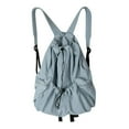 thumbnail image 1 of Women Backpack Drawstring Fashion Travel Nylon Backpack Outdoor Sports (Khaki), 1 of 10