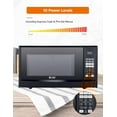 thumbnail image 3 of Commercial Chef 1.4 Cubic Foot Microwave with 10 Power Levels, Small Microwave with Push Button, 1100 Watt Microwave with Digital Control Panels, 3 of 7