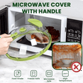 thumbnail image 6 of Microwave Splatter Cover with Steam Vent and Handle,10 Inch Clear Plate Cover, Essential Kitchen Gadgets for Food Safety, 6 of 7
