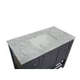 thumbnail image 3 of Lakeshore 42" Bathroom Vanity with Marine Gray Cabinet and Carrara Marble Top, 3 of 6