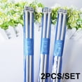 thumbnail image 7 of tooloflife 2Pcs/Set Single Pointed Knitting Needles Stainless Steel Handmade Weave DIY Tools 2mm-10mm Silver White, 7 of 7