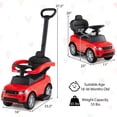 thumbnail image 3 of Costway Kids Ride on Push Car with Horn & Start-up Sound Under-seat Storage Push Handle, 3 of 10