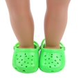 thumbnail image 2 of A-Waroom 1 Pair 18 inch Doll Shoes Holes 18 inch Doll Slippers Candy Color 18 inch Doll Shoe Sandal, 2 of 3