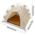 thumbnail image 3 of Portable Pet Tent 1PC Foldable Dog House for Camping & Travel Durable Outdoor Shelter with Removable Bed for Secure Resting & Play(Beige),Ccwuwei, 3 of 9