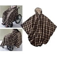thumbnail image 2 of Wheelchair Blanket Adult Fleece-Lined Cape with Hood, Winter Poncho Coat for Women and Men, Warm Blanket, 2 of 4