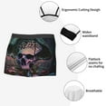 thumbnail image 4 of KLL Forest Mushroom Skull Men's Cotton Boxer Briefs Underwear-Small, 4 of 8