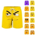 thumbnail image 2 of Swim Trunks Men 7 Inch Inseam Cute Print Drawstring Beach Surfing Swimming Board Shorts with Pockets, 2 of 6