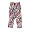 thumbnail image 3 of Lsque music Skull record Retro Print Women's Pajama Pants, Lounge Pant - Comfortable Home Wear,Elastic Waistband, Stylish Design-X-Large, 3 of 9