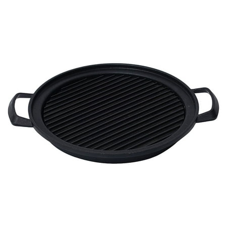 

1pc BBQ Bakeware Roasting Barbecue Grill Pan Kitchen Indoor BBQ Tray (Black)
