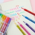 thumbnail image 6 of Yatlte Watercolor Markers, Washable Marker Coloring Pens Set, 10 Assorted Colors, Drawing Pen Kit Water Color, Medium Fine Tip Broad Line Art Markers for Coloring, Calligraphy, & Manga, 6 of 7
