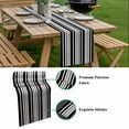thumbnail image 5 of Black Gray Striped Table Runner - 120 Inch Long, Kitchen Dining Table Runner Dresser Scarves, Horizontal Lines Simple Minimalist Farmhouse Decor for Coffee Tables Wedding Party Banquet, 5 of 8