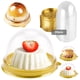 thumbnail image 5 of Caja Redonda Embalaje Ampolla Pastel Suministros para Fiestas Bodas Mini Caja Pastel Postre Contenedor Transparente para Magdalenas Pastelería Caja Embalaje para Hornear (dorado) (oro 50 Piezas), 5 of 9