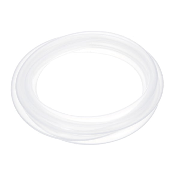 Tubería de silicona Uxcell 7/20" ID x 1/2" OD 1 rollo 10 pies manguera de silicona pura flexible clara