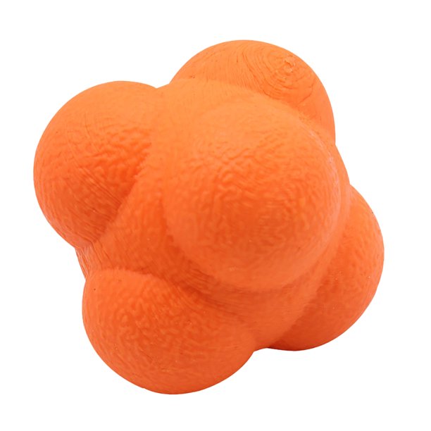 Pelota Reacción Entrenamiento Baloncesto Bsvklp Hexagonal 5 5 Cm para Adultos naranja