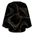 thumbnail image 5 of Wolfast Blouse Décontractée à Manches Longues Col en V Imprimé Rétro Coupe Ample, Noir, TG, 5 of 5