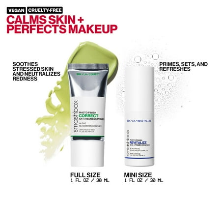 Photo Finish Correct Anti-Redness Primer + Photo Finish Revitalize 8-in-1 Primer Essence set