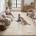 thumbnail image 3 of VUNATE 10'x14' Area Rugs for Living Room Washable Rugs Boho Moroccan Large Area Rug Soft Neutral Geometric Bohemian Carpet Distressed Indoor Rug for Bedroom Dining Room Office Nonslip Rug Colorful, 3 of 8