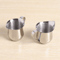 thumbnail image 3 of Paquete de 6 jarras de acero inoxidable de 3 oz para espumar café expreso, taza medidora para café expreso y crema, 3 of 7