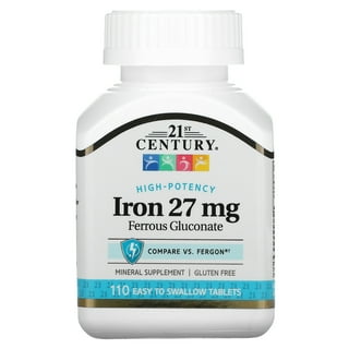 Nature Made Iron 65 mg (325 mg Ferrous Sulfate) Tablets, Dietary  Supplement, 190 Count