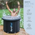 thumbnail image 3 of LifePro Baignoire à Plongeon Froid de 102 Gallons – Bain de Glace Portable pour Athlètes et Adultes, Piscine de Récupération Extérieure avec Couvercle, Sac de Transport – Plage de Température -20 °C à 50 °C, 3 of 8