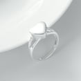 thumbnail image 2 of Silver Heart Cremation Urn Ring for Women S925 Sterling Memorial Keepsake Jewelry Holds Humans/Pets/Loved One's Ashes, 2 of 7