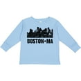 thumbnail image 3 of Inktastic Boston Massachusetts City Skyline with Grunge Boys or Girls Long Sleeve Toddler T-Shirt, 3 of 5